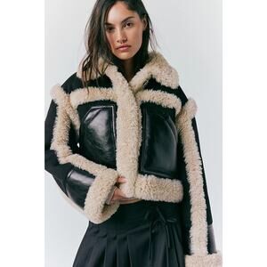 STAND STUDIO Edith Jacket - 34 Black/Natural White